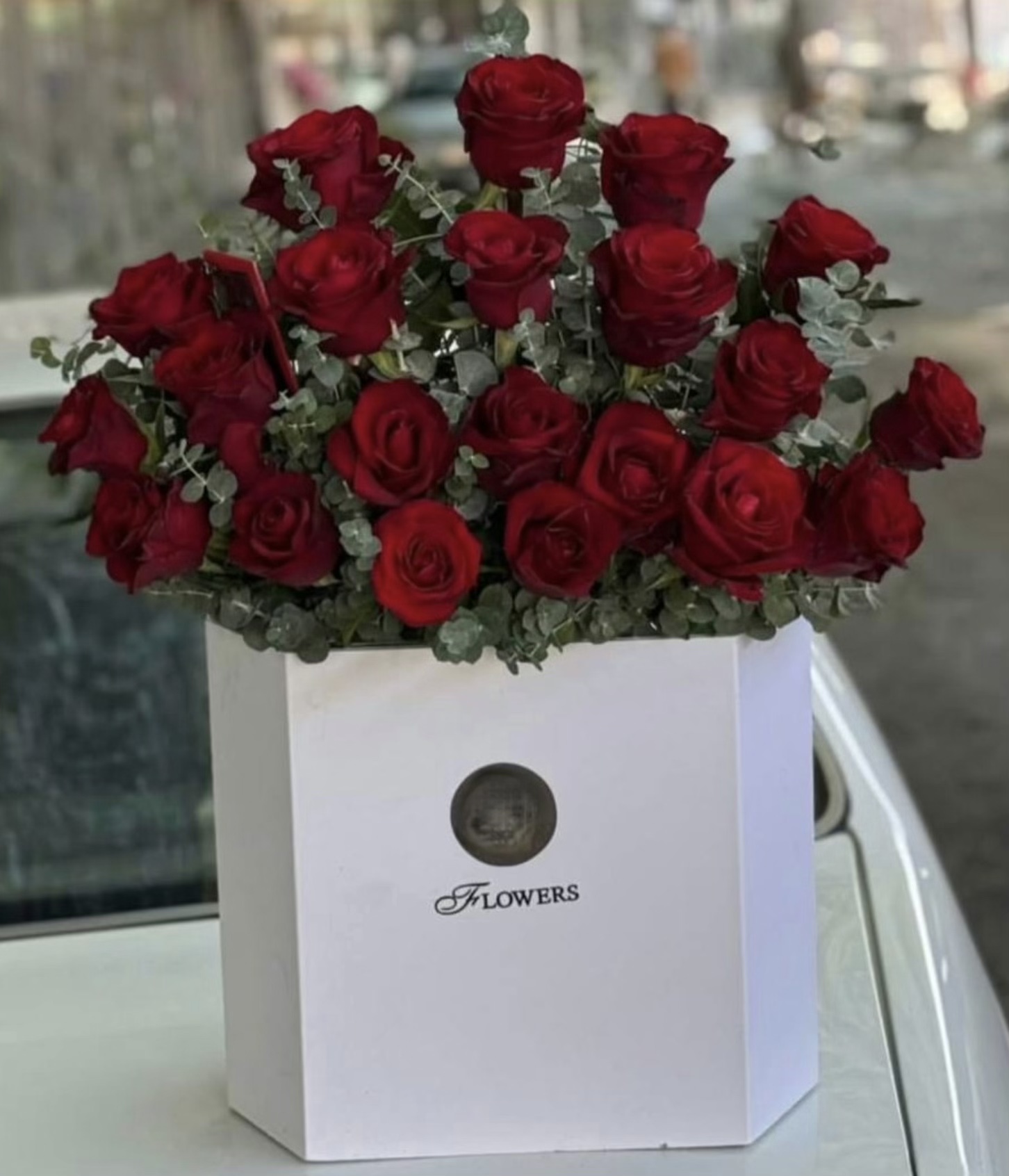 باکس گل رز۲۰شاخه